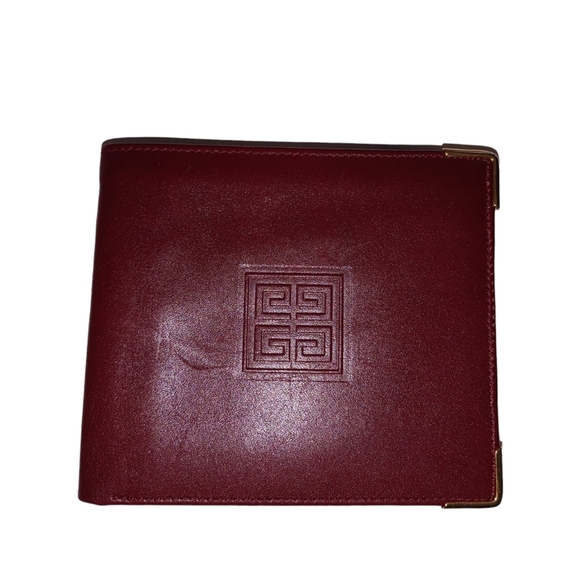 Vintage Givenchy Bordeaux Smooth Leather Bi-Fold Wallet - Picture 2 of 16